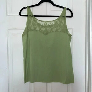Urban Outfitters Sadie Green Lace Tank Size L